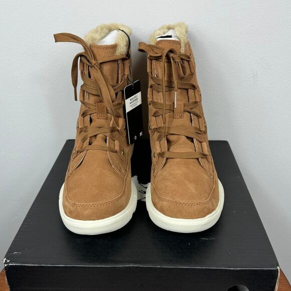 New Sorel Explorer Next Joan WP Boots Velvet Tan, Fawn Leather Women's Size 8.5 - Picture 2 of 9